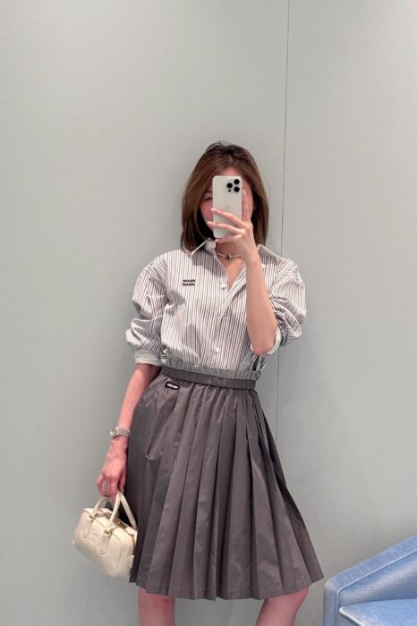 미우미우 긴팔 셔츠 레플리카 미러급 SA급 S급 고퀄리티 하이엔드 최상급 의류 [여성] 9