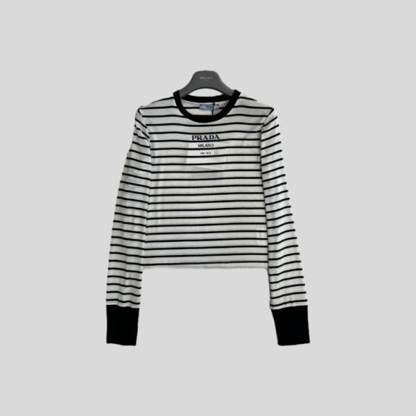 프라다 스트라이프 긴팔 레플리카 미러급 SA급 S급 고퀄리티 하이엔드 최상급 의류 [여성]