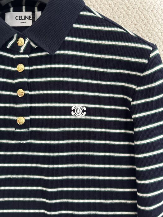 셀린느 스트라이프 폴로 셔츠 레플리카 미러급 SA급 S급 고퀄리티 하이엔드 최상급 의류 [여성] 12