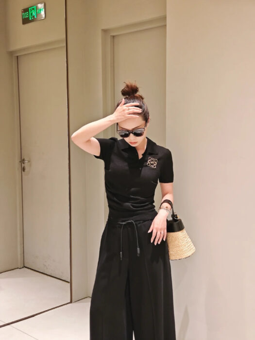 로에베 스트레치 비스코스 소재의 크롭 팬츠 레플리카 미러급 SA급 S급 고퀄리티 하이엔드 최상급 의류 [여성] 5