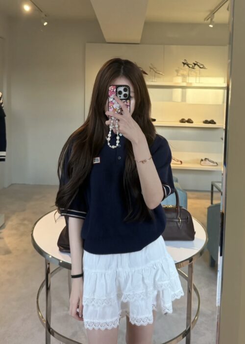 미우미우 캐시미어 폴로 스웨터 레플리카 미러급 SA급 S급 고퀄리티 하이엔드 최상급 의류 [여성] 9