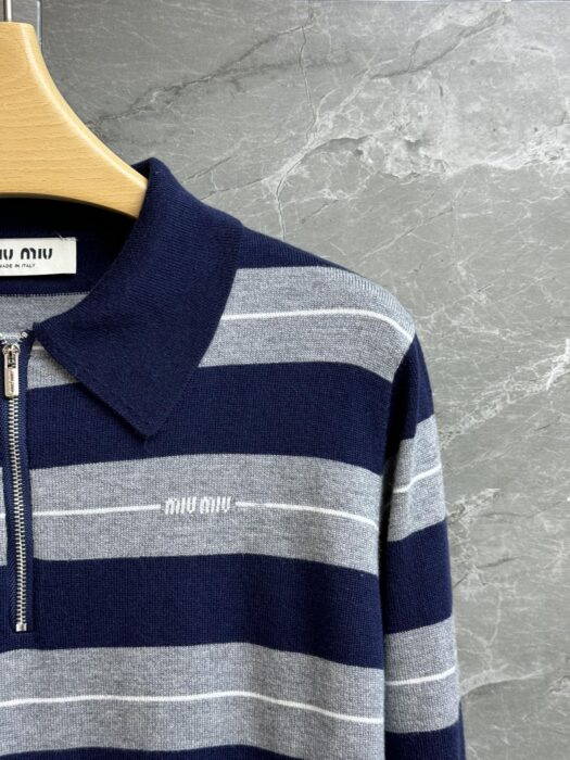 미우미우 스트라이프 울 스웨터 레플리카 미러급 SA급 S급 고퀄리티 하이엔드 최상급 의류 [여성] 6