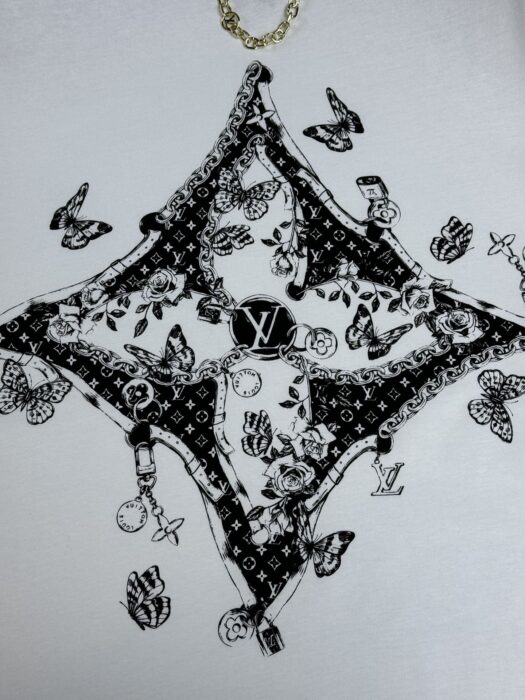 루이비통 버터플라이 프린트 티셔츠 레플리카 미러급 SA급 S급 고퀄리티 하이엔드 최상급 의류 [여성] 5