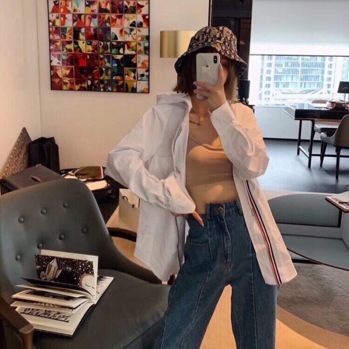 톰브라운 프런트 옥스포드 후드집업 셔츠 레플리카 미러급 SA급 S급 고퀄리티 하이엔드 최상급 의류 [남성여성공용] 14