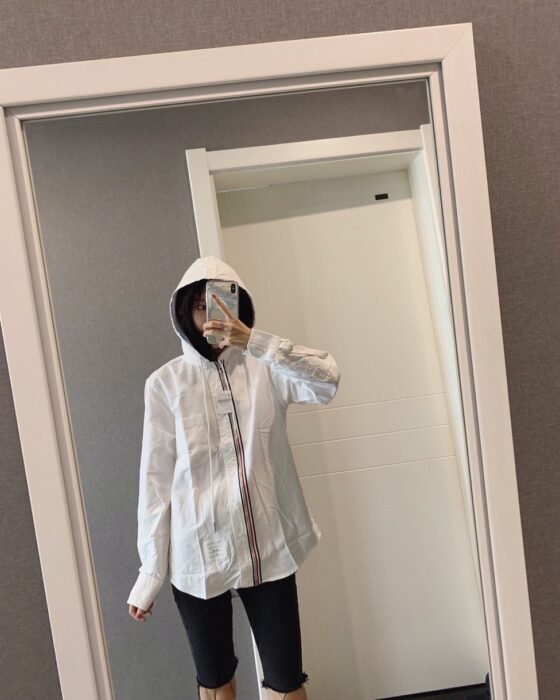 톰브라운 프런트 옥스포드 후드집업 셔츠 레플리카 미러급 SA급 S급 고퀄리티 하이엔드 최상급 의류 [남성여성공용] 15