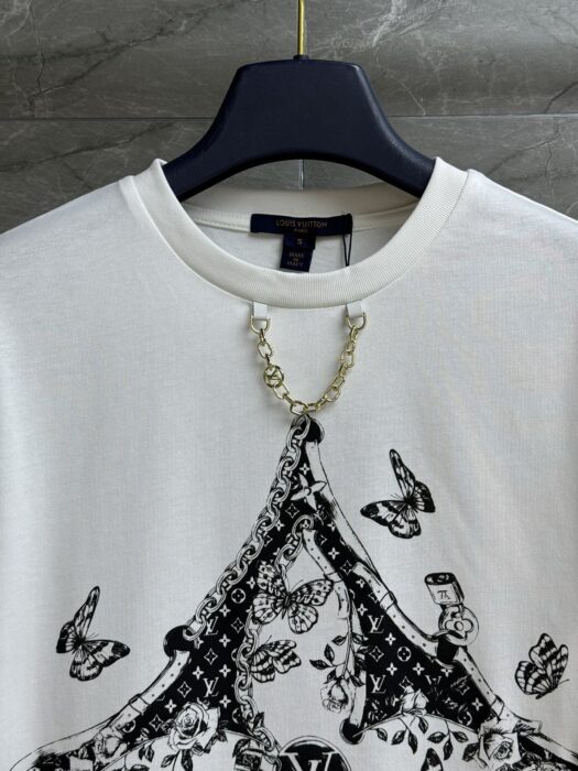 루이비통 버터플라이 프린트 티셔츠 레플리카 미러급 SA급 S급 고퀄리티 하이엔드 최상급 의류 [여성] 3