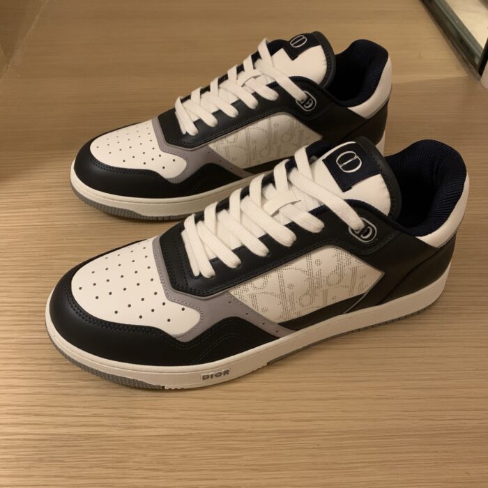 디올 하일톤 넬 B27 로우 탑 스니커즈 스무스 카프스킨 디올 오블리크 갤럭시 레더 네이비 블루 화이트 레플리카 미러급 SA급 S급 고퀄리티 최상급 하이엔드 신발 [남성여성공용] 3