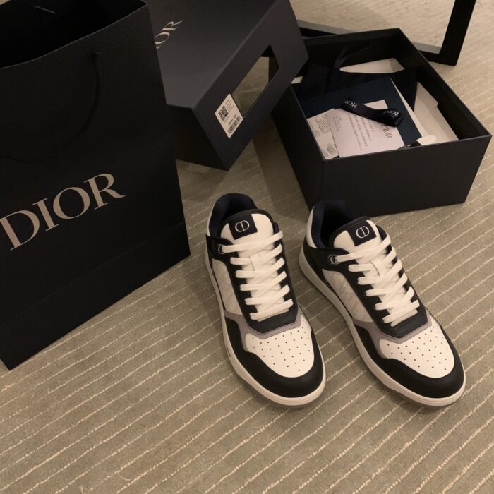 디올 하일톤 넬 B27 로우 탑 스니커즈 스무스 카프스킨 디올 오블리크 갤럭시 레더 네이비 블루 화이트 레플리카 미러급 SA급 S급 고퀄리티 최상급 하이엔드 신발 [남성여성공용] 5