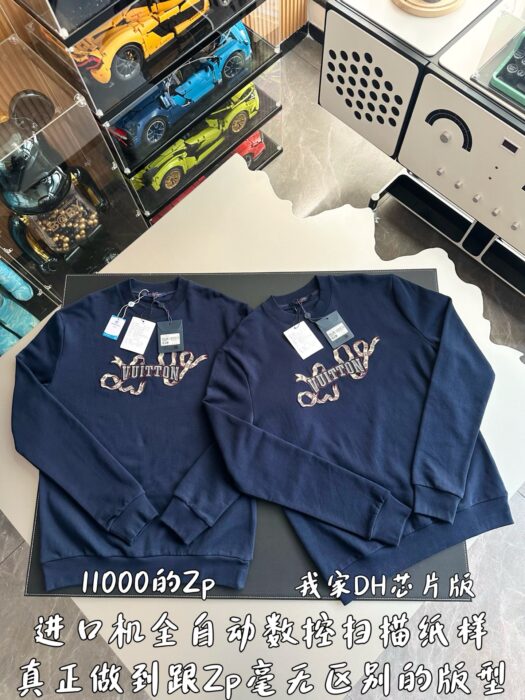 루이비통 자수 코튼 크루넥 나발 아카데미 맨투맨 레플리카 미러급 SA급 S급 고퀄리티 하이엔드 최상급 의류 [남성여성공용] 5