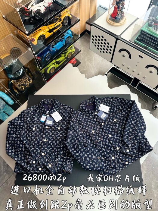 루이비통 모노그램 자카드 데님 재킷 자켓 블루 레플리카 미러급 SA급 S급 고퀄리티 하이엔드 최상급 의류 [남성여성공용] 5