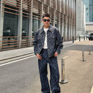 루이비통 모노그램 자카드 데님 재킷 자켓 블루 레플리카 미러급 SA급 S급 고퀄리티 하이엔드 최상급 의류 [남성여성공용]