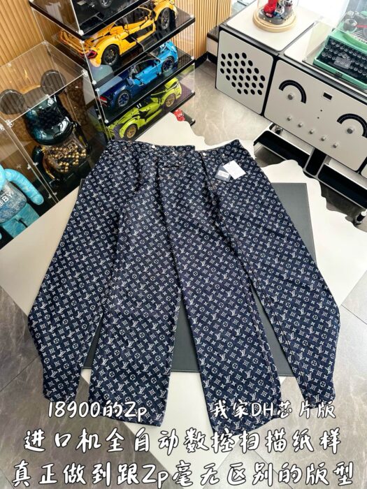 루이비통 모노그램 자카드 데님 스케이트 팬츠 청바지 인디고 레플리카 미러급 SA급 S급 고퀄리티 하이엔드 최상급 의류 [남성여성공용] 5