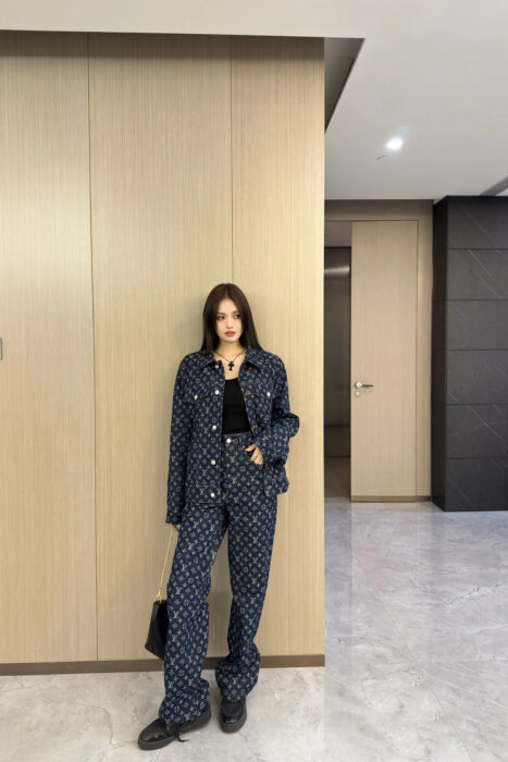 루이비통 모노그램 자카드 데님 스케이트 팬츠 청바지 인디고 레플리카 미러급 SA급 S급 고퀄리티 하이엔드 최상급 의류 [남성여성공용] 3