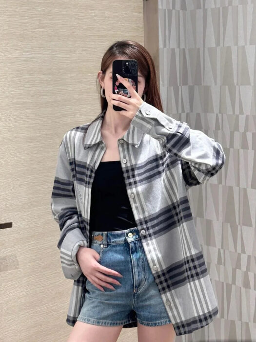 루이비통 모노그램 점보 체크 긴팔 셔츠 레플리카 미러급 SA급 S급 고퀄리티 하이엔드 최상급 의류 [남성여성공용] 2