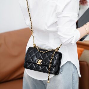 샤넬 24C 볼 체인 지갑 카프스킨 골드 메탈 블랙 레플리카 미러급 SA급 S급 고퀄리티 최상급 하이엔드 크로스백 가방 [여성]