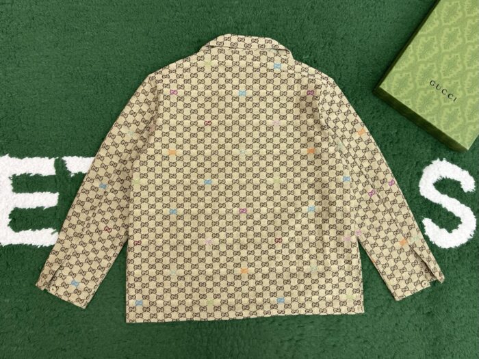 구찌 멀티 컬러 GG 자카드 지퍼 자켓 카키 레플리카 미러급 SA급 S급 고퀄리티 하이엔드 최상급 의류 [남성] 4