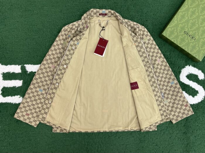 구찌 멀티 컬러 GG 자카드 지퍼 자켓 카키 레플리카 미러급 SA급 S급 고퀄리티 하이엔드 최상급 의류 [남성] 5