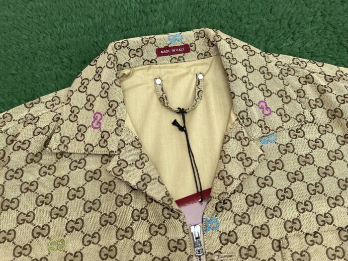 구찌 멀티 컬러 GG 자카드 지퍼 자켓 카키 레플리카 미러급 SA급 S급 고퀄리티 하이엔드 최상급 의류 [남성] 7