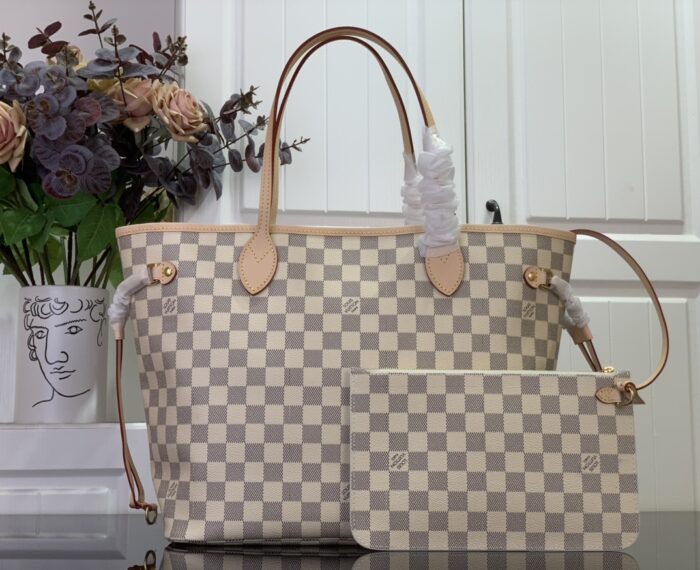 루이비통 네버풀 미디엄 N40604 다미에 화이트 베이지 핸드백 토트백 레플리카 미러급 SA급 S급 고퀄리티 최상급 하이엔드 가방 [여성] 2