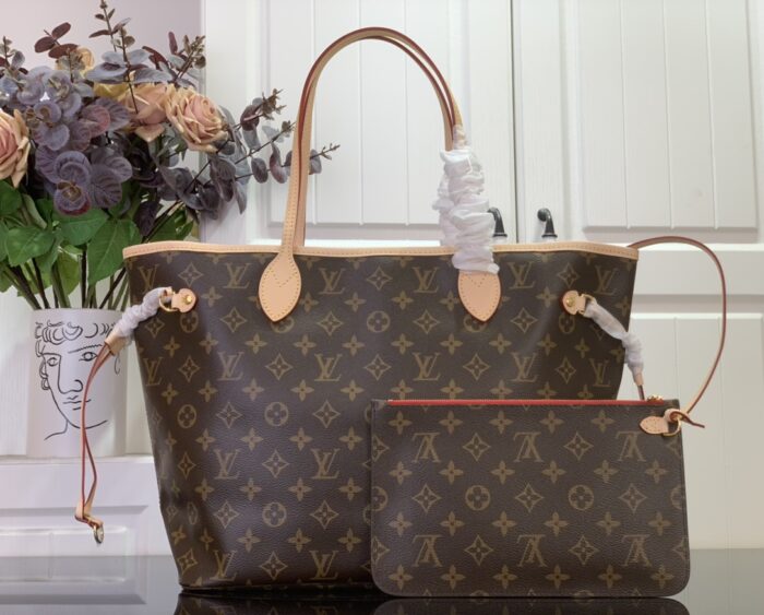 루이비통 네버풀 미디엄 M46987 브라운 레드 핸드백 토트백 레플리카 미러급 SA급 S급 고퀄리티 최상급 하이엔드 가방 [여성] 2