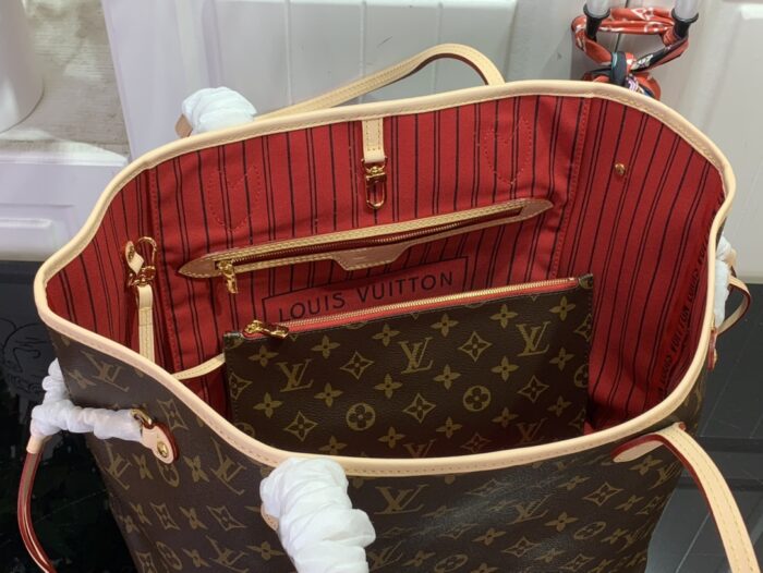 루이비통 네버풀 미디엄 M46987 브라운 레드 핸드백 토트백 레플리카 미러급 SA급 S급 고퀄리티 최상급 하이엔드 가방 [여성] 3