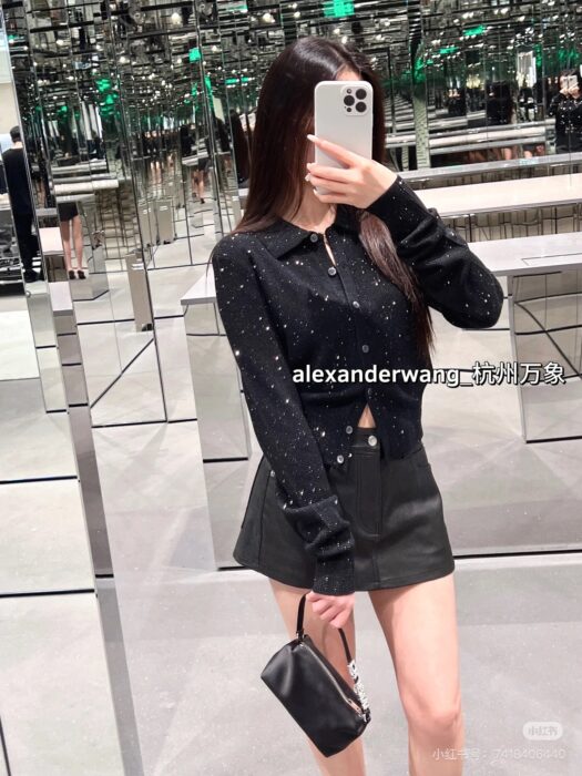 알렉산더왕 울 블렌드 핫픽스 폴로 가디건(2color) 레플리카 미러급 SA급 S급 고퀄리티 하이엔드 최상급 의류 [여성] 4