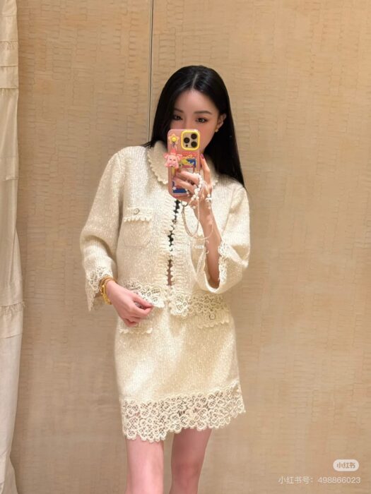 샤넬 레이스 니트 스커트 레플리카 미러급 SA급 S급 고퀄리티 하이엔드 최상급 의류 [여성] 3