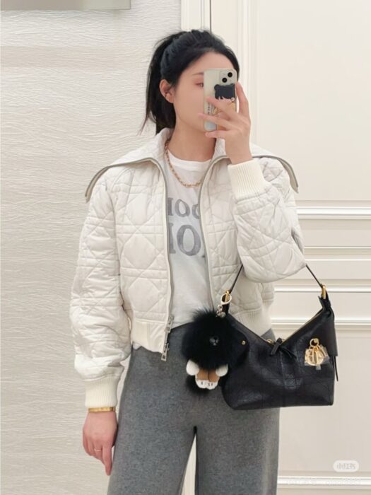 디올 오버사이즈 칼라 매크로까나쥬 자켓 레플리카 미러급 SA급 S급 고퀄리티 하이엔드 최상급 의류 [여성] 2