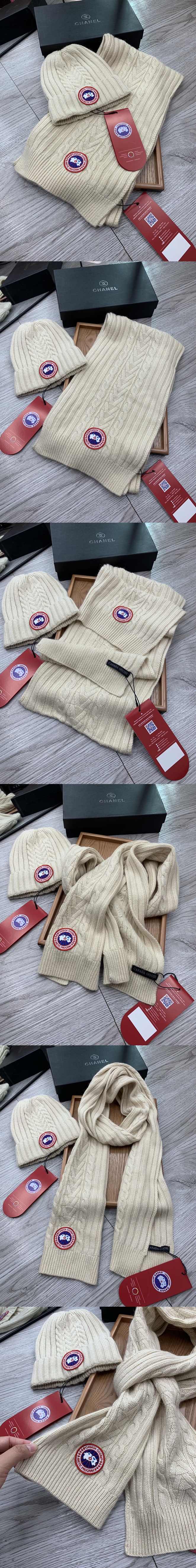 캐나다구스 모자+목도리 세트 CA-C71S57 레플리카 미러급 SA급 S급 고퀄리티 하이엔드 최상급 [남성여성공용] 2