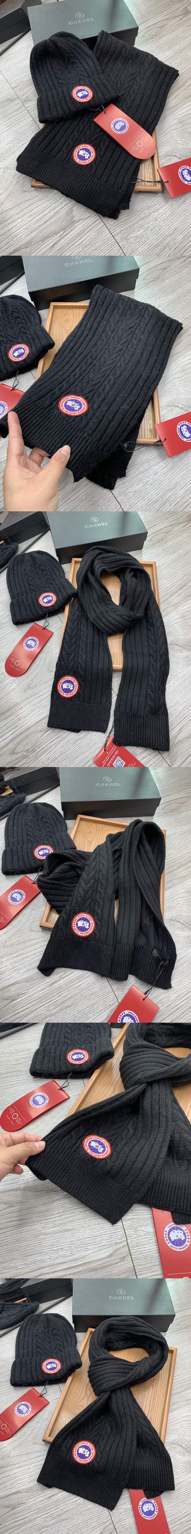 캐나다구스 모자+목도리 세트 CA-C71S56 레플리카 미러급 SA급 S급 고퀄리티 하이엔드 최상급 [남성여성공용] 2