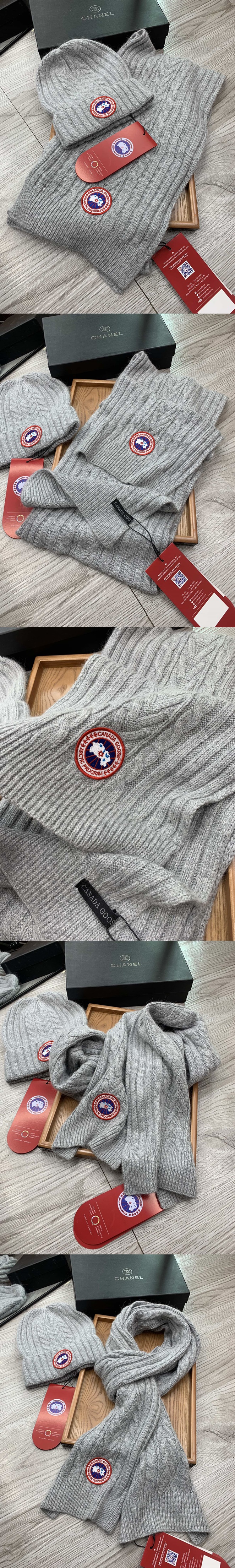 캐나다구스 모자+목도리 세트 CA-C71S53 레플리카 미러급 SA급 S급 고퀄리티 하이엔드 최상급 [남성여성공용] 2