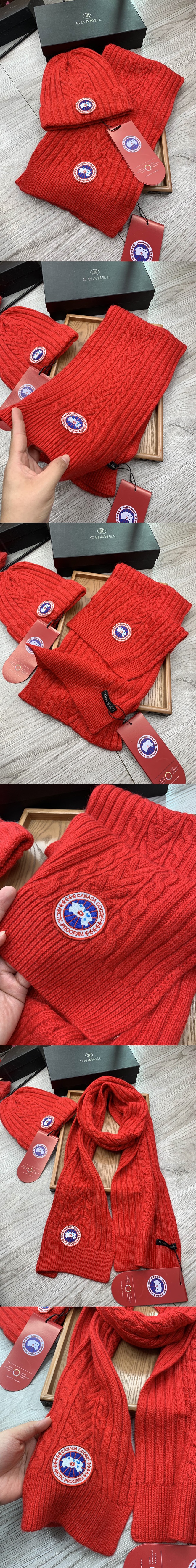 캐나다구스 모자+목도리 세트 CA-C71S52 레플리카 미러급 SA급 S급 고퀄리티 하이엔드 최상급 [남성여성공용] 2