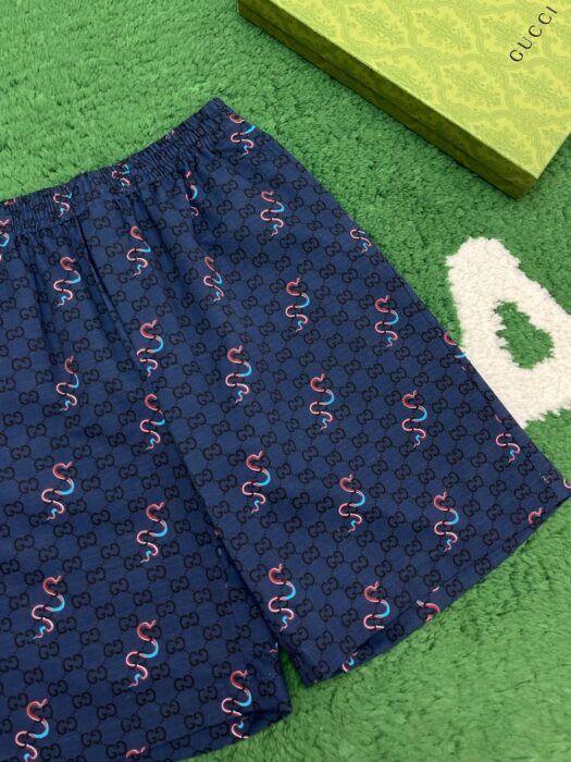 구찌 프린트 코튼 립스톱 쇼츠 레플리카 미러급 SA급 S급 고퀄리티 하이엔드 최상급 의류 [남성여성공용] 8