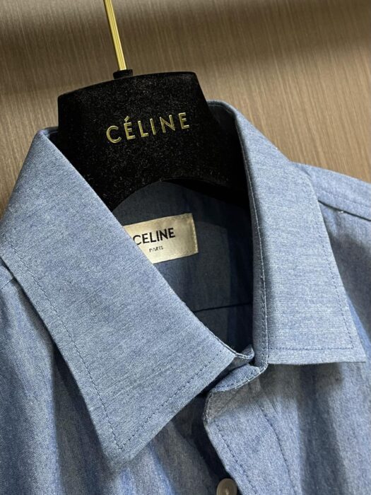 셀린느 트라이엄프 코튼샴브레이 셔츠 레플리카 미러급 SA급 S급 고퀄리티 하이엔드 최상급 의류 [남성여성공용] 7