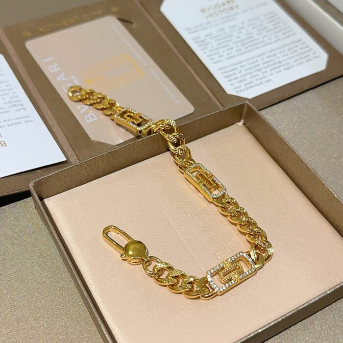 불가리 큐빅 로고 팔찌 골드 레플리카 미러급 SA급 S급 고퀄리티 최상급 하이엔드 악세사리 [남성여성공용] 9