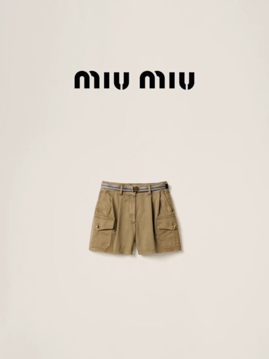 미우미우 반바지 팬츠 (아미그린) 레플리카 미러급 SA급 S급 고퀄리티 하이엔드 최상급 의류 [남성여성공용] 17