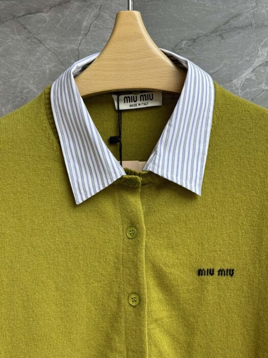 미우미우 카라 장식 캐시미어 가디건 레플리카 미러급 SA급 S급 고퀄리티 하이엔드 최상급 의류 [여성] 7