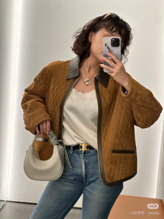 셀린느 스웨이드 퀼티드 자켓 레플리카 미러급 SA급 S급 고퀄리티 하이엔드 최상급 의류 [여성] 17