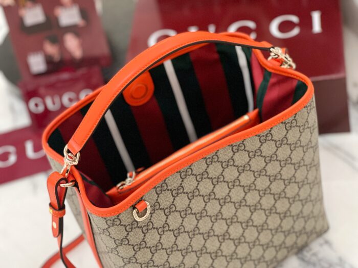 구찌 GG 엠블럼 미디엄 버킷백 815103 오렌지 크로스백 핸드백 레플리카 미러급 SA급 S급 고퀄리티 최상급 하이엔드 가방 [여성] 3