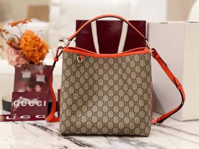 구찌 GG 엠블럼 미디엄 버킷백 815103 오렌지 크로스백 핸드백 레플리카 미러급 SA급 S급 고퀄리티 최상급 하이엔드 가방 [여성]