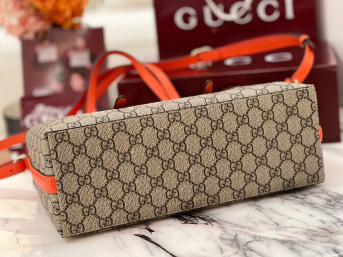 구찌 GG 엠블럼 미디엄 토트백 815214 오렌지 레플리카 미러급 SA급 S급 고퀄리티 최상급 하이엔드 가방 [여성] 6