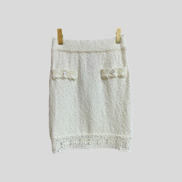 샤넬 레이스 니트 스커트 레플리카 미러급 SA급 S급 고퀄리티 하이엔드 최상급 의류 [여성]