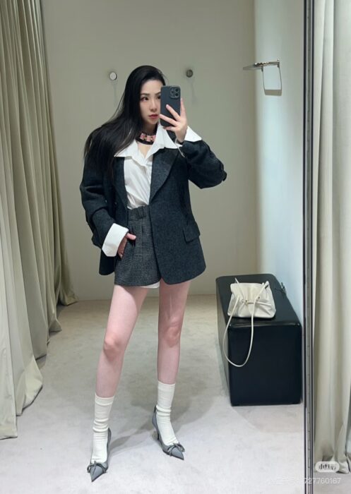 프라다 플레드 자카드 팬츠 레플리카 미러급 SA급 S급 고퀄리티 하이엔드 최상급 의류 [여성] 9