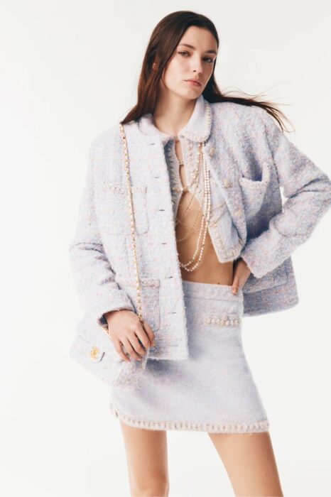 샤넬 퍼플 플러시 스커트 레플리카 미러급 SA급 S급 고퀄리티 하이엔드 최상급 의류 [여성] 2