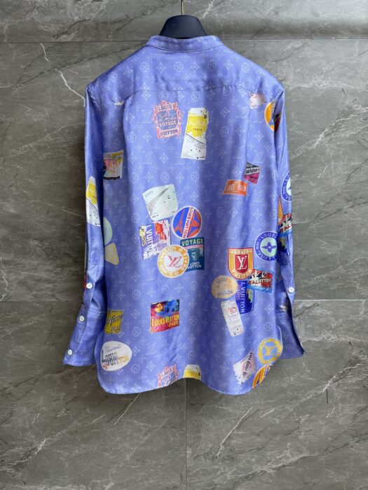 루이비통 마히나 패치 실크 셔츠 레플리카 미러급 SA급 S급 고퀄리티 하이엔드 최상급 의류 [여성] 6