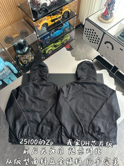 루이비통 올 오버 자카드 단색 바람막이 블랙 레플리카 미러급 SA급 S급 고퀄리티 하이엔드 최상급 의류 [남성여성공용] 4