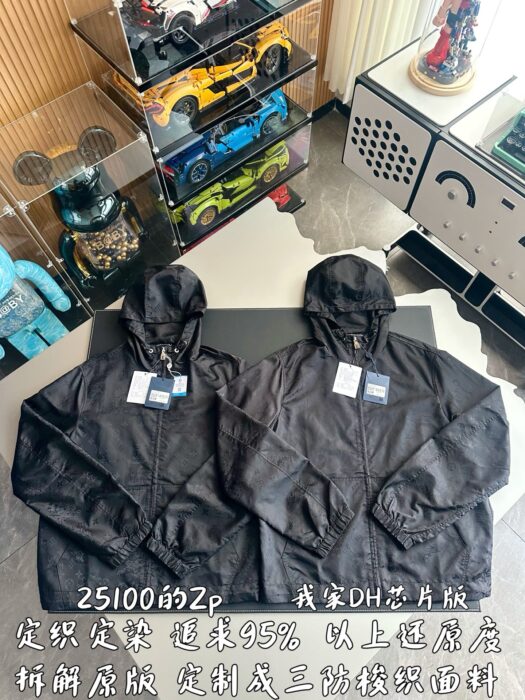 루이비통 올 오버 자카드 단색 바람막이 블랙 레플리카 미러급 SA급 S급 고퀄리티 하이엔드 최상급 의류 [남성여성공용] 3