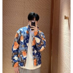 루이비통 올 오버 로고 플리스 자켓 블루 오랜지 레플리카 미러급 SA급 S급 고퀄리티 하이엔드 최상급 의류 [남성여성공용]