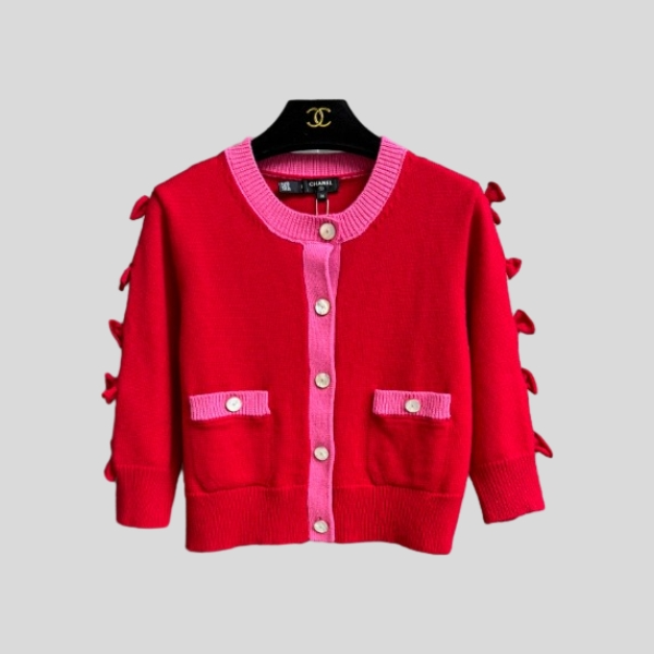 샤넬 보우 컬러블록 가디건 레플리카 미러급 SA급 S급 고퀄리티 하이엔드 최상급 의류 [여성]