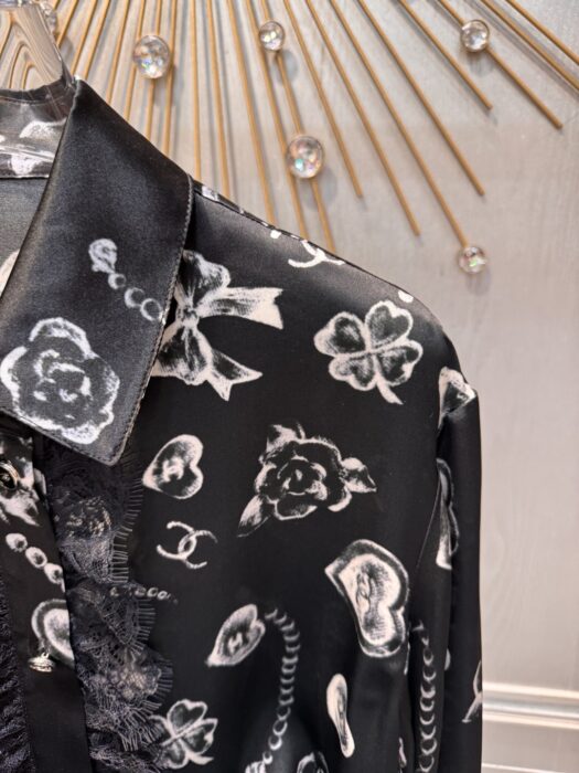 샤넬 뉴 레이스 카멜리아 러브 리본 셔츠 레플리카 미러급 SA급 S급 고퀄리티 하이엔드 최상급 의류 [여성] 7